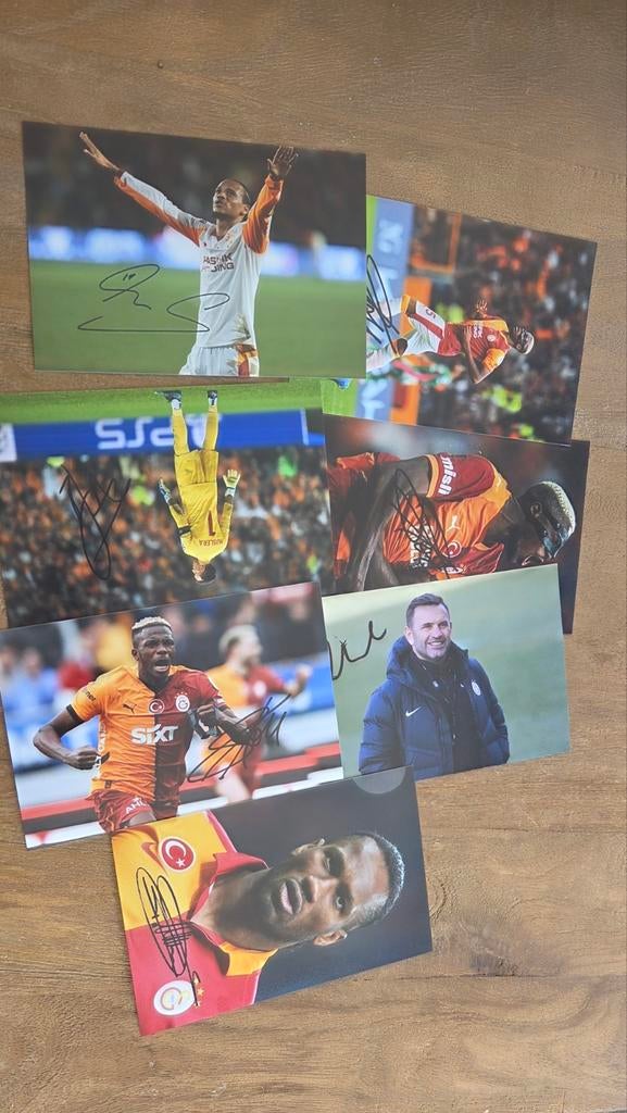 Pakket Galatasaray + handtekeningen - Oshimen, Sane etc, Verzamelen, Ophalen of Verzenden, Zo goed als nieuw, Buitenlandse clubs