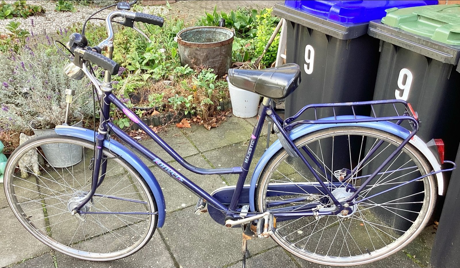BLAUWE FONGERS MAJESTIC DAMESFIETS, Terugtraprem, Versnellingen, Ophalen, Overige merken