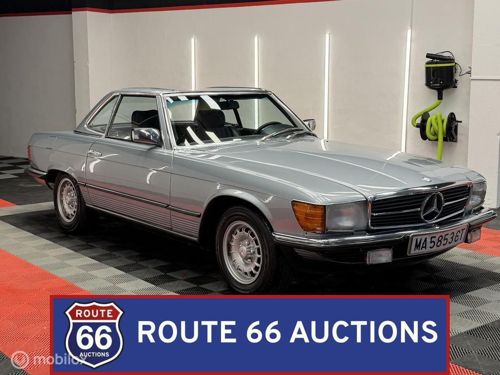Mercedes-Benz 280 SL | 1982 | Route 66 Auctions, Auto's, Gebruikt, Overige carrosserieën, Zwart, Bedrijf
