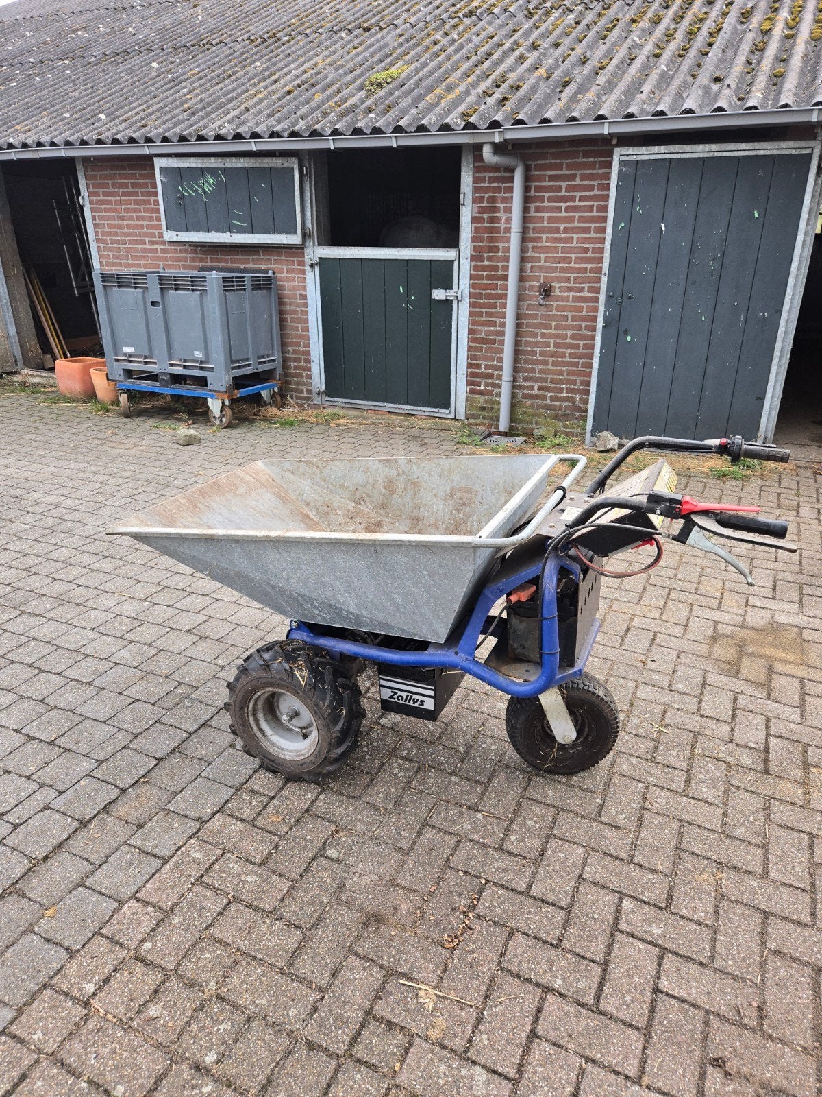 Elektrische Dumper-Jet Zallys kruiwagen - 300/400 kg, Ophalen, Gebruikt, Zallys, Tweewielig