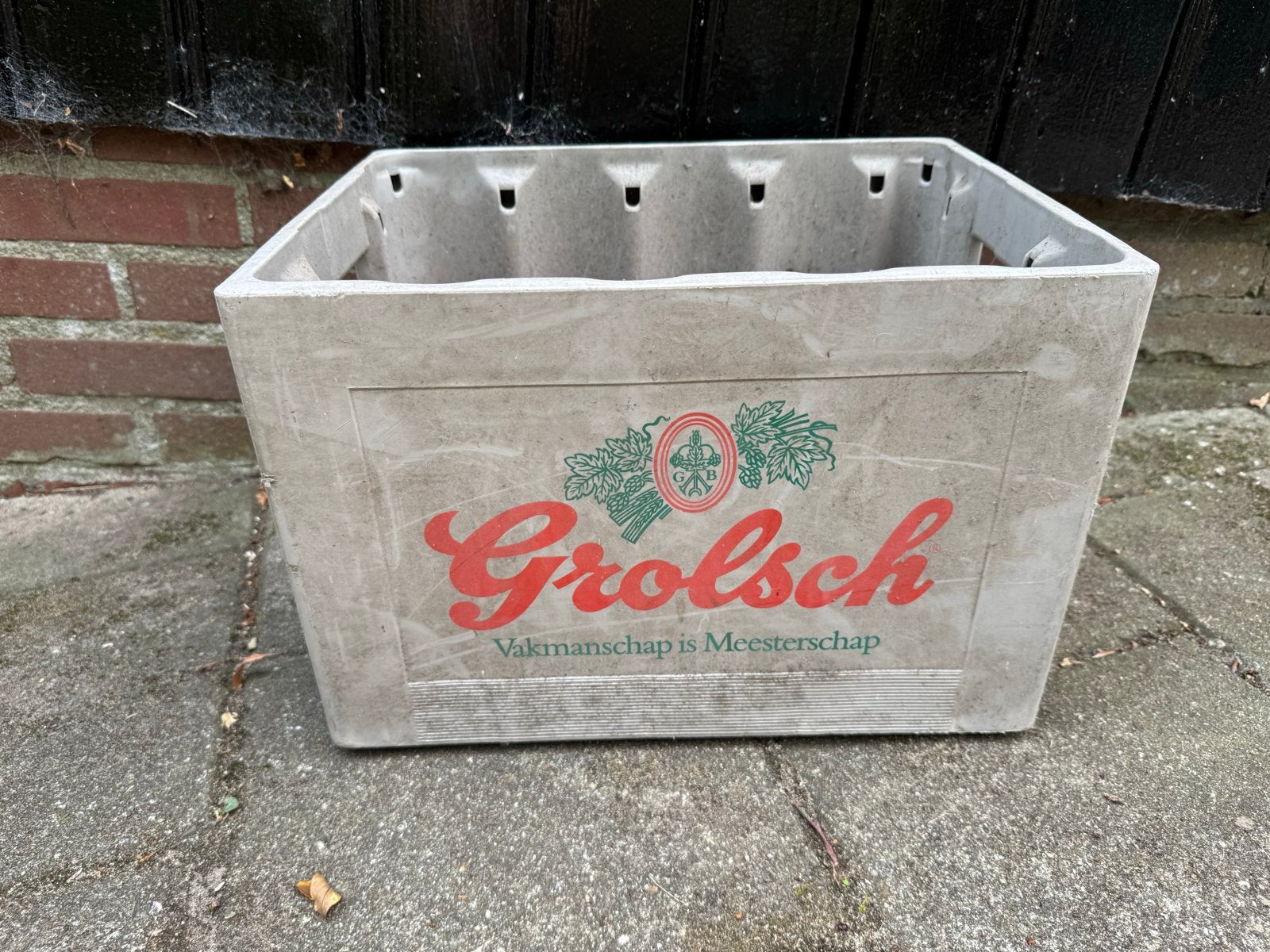 Grolsch bierkrat - vintage, Ophalen, Gebruikt, Krat, 35 tot 50 cm