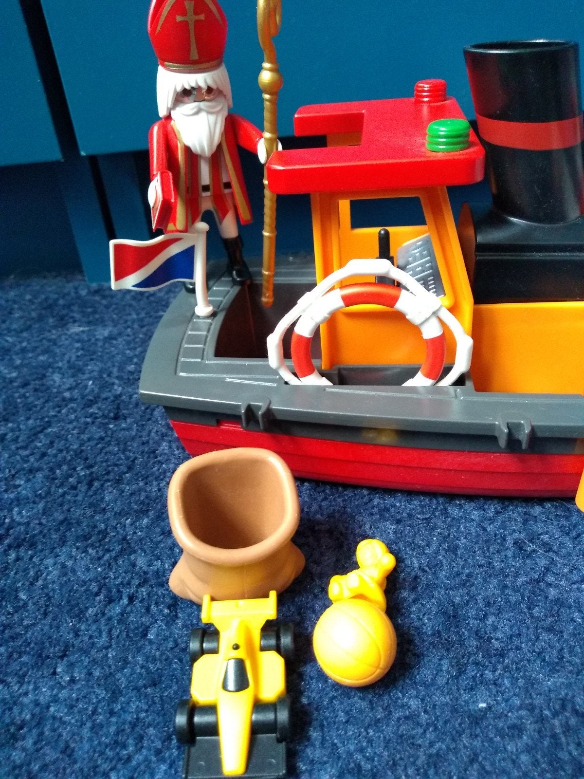 Playmobil stoomboot Sinterklaas, Gebruikt, Losse onderdelen, Ophalen of Verzenden, Boot/Schip