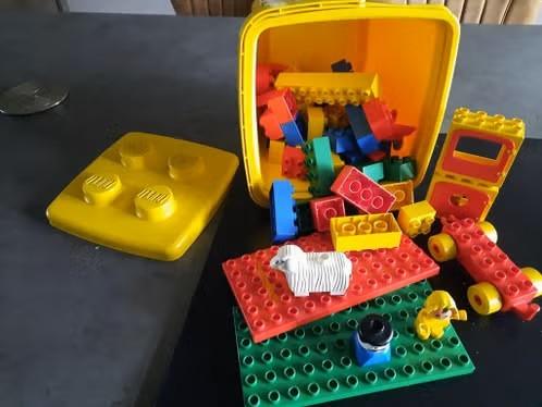 Duplo in originele gele emmer, Ophalen, Zo goed als nieuw, Compleet, Duplo