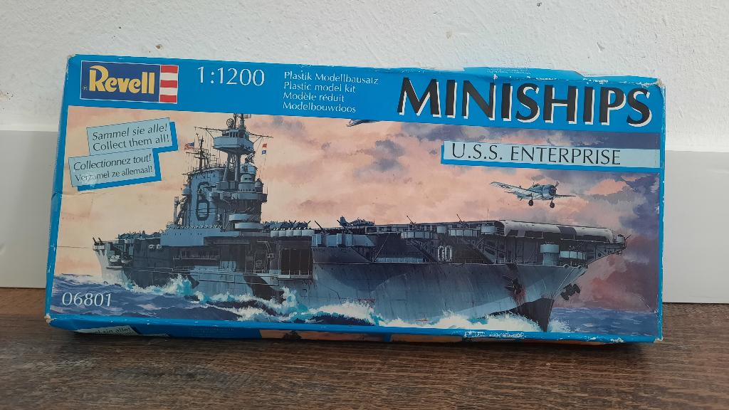 Revell 06801 U.S.S. Enterprise 1:1200 Miniships Bouwmodel, Hobby en Vrije tijd, Modelbouw | Boten en Schepen, Nieuw, 1:200 of kleiner