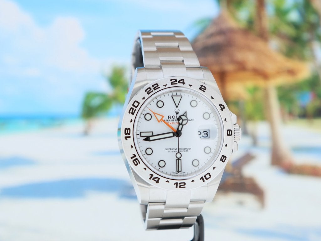 Rolex Explorer II Polar 216570 ONGEDRAGEN "NOS" stickers NL, Staal, Polshorloge, Nieuw, Ophalen of Verzenden