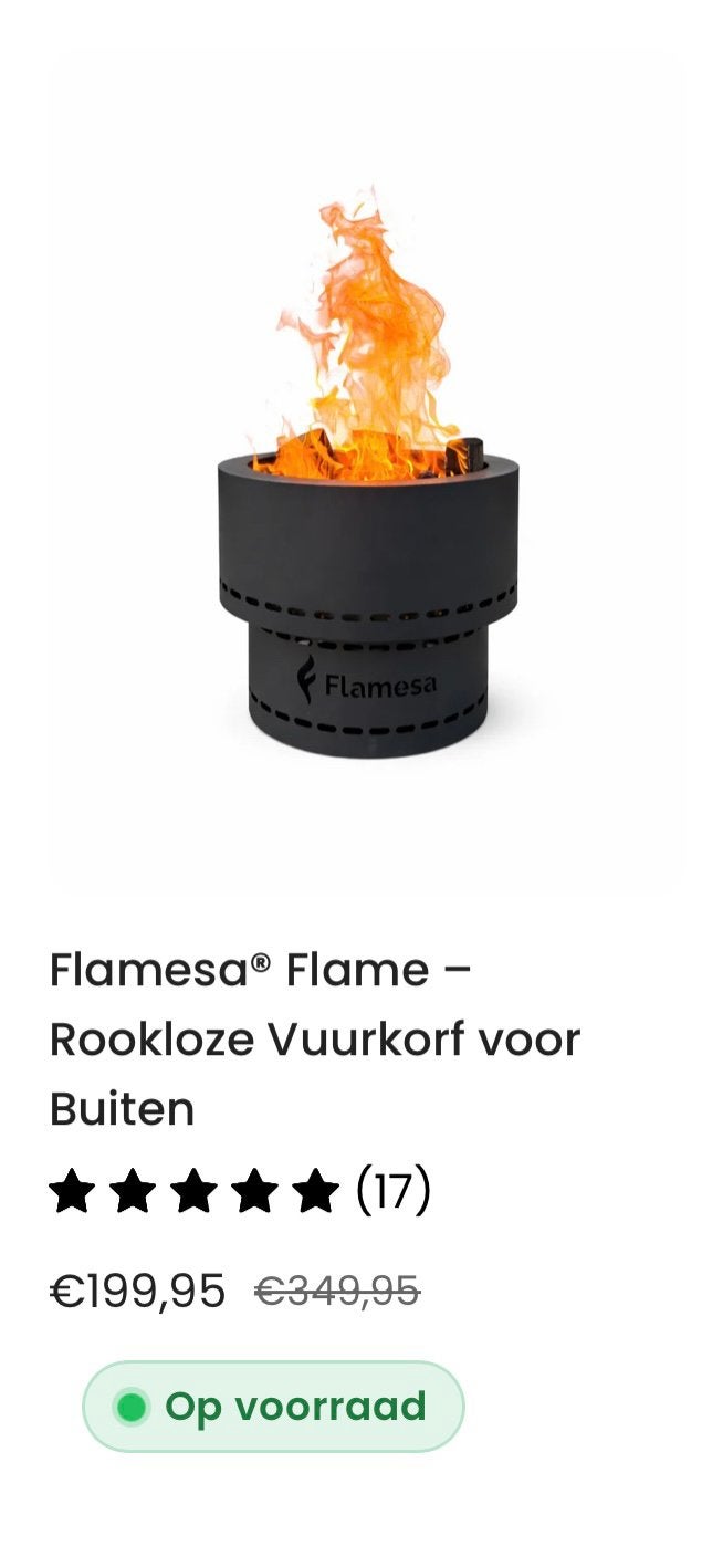 Flamesa vuurkorf, Ophalen, Zo goed als nieuw