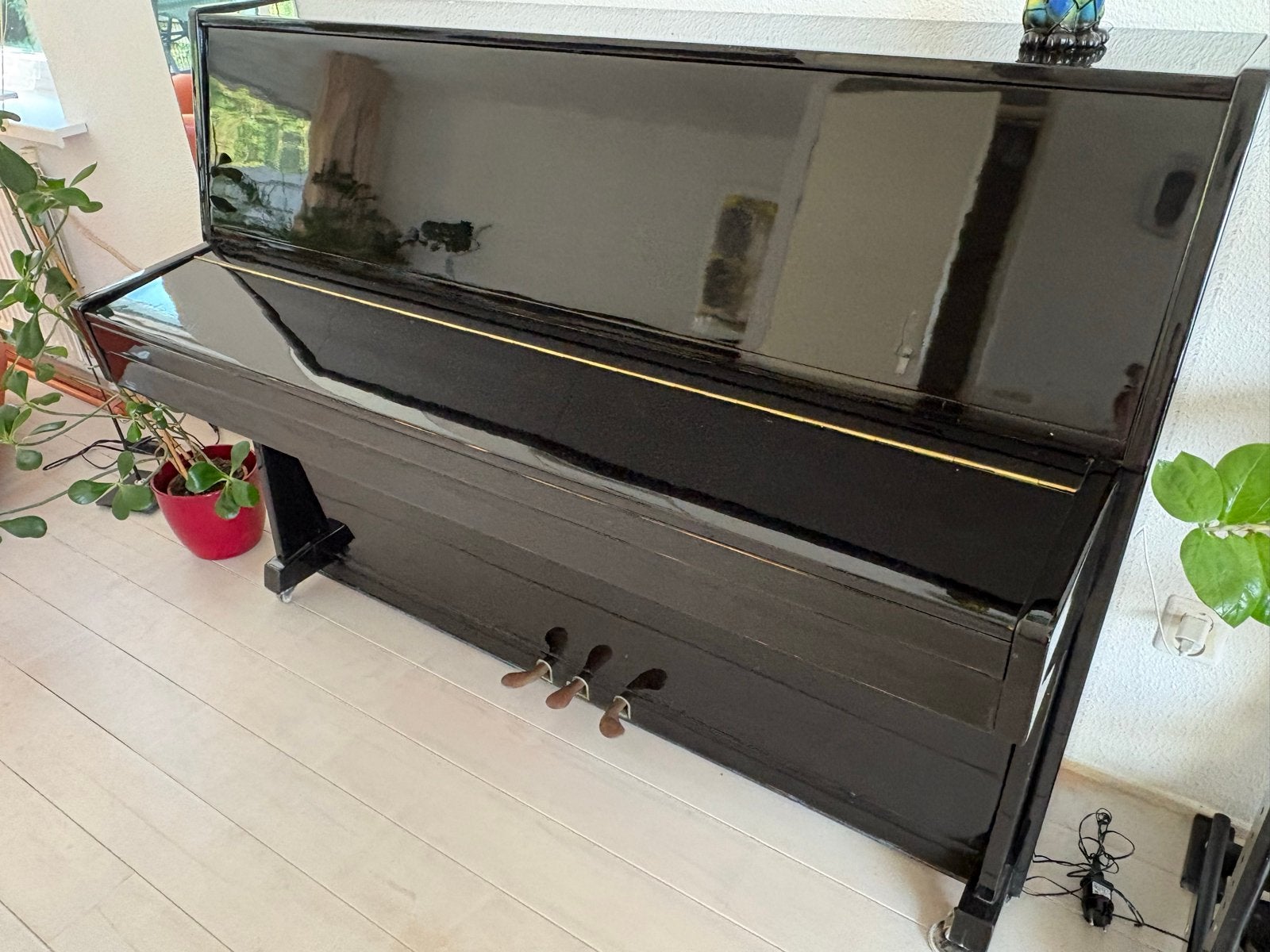 Irmbach Piano - Zwart Hoogglans, Muziek en Instrumenten, Ophalen, Gebruikt, Zwart, Piano