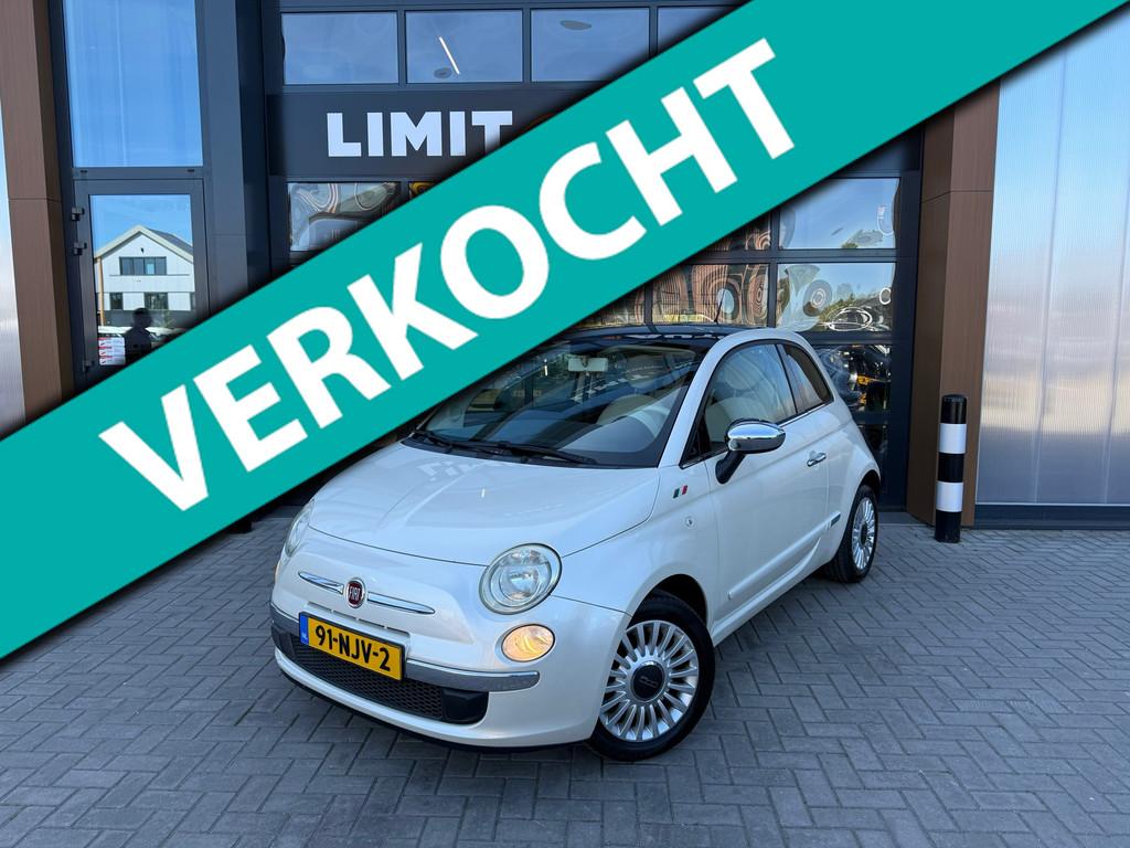 Fiat 500 1.2 Lounge Aut/Airco/Pano/Parelmoer/El.ramen/Lmv/Na, Euro 5, Stof, Gebruikt, 1242 cc