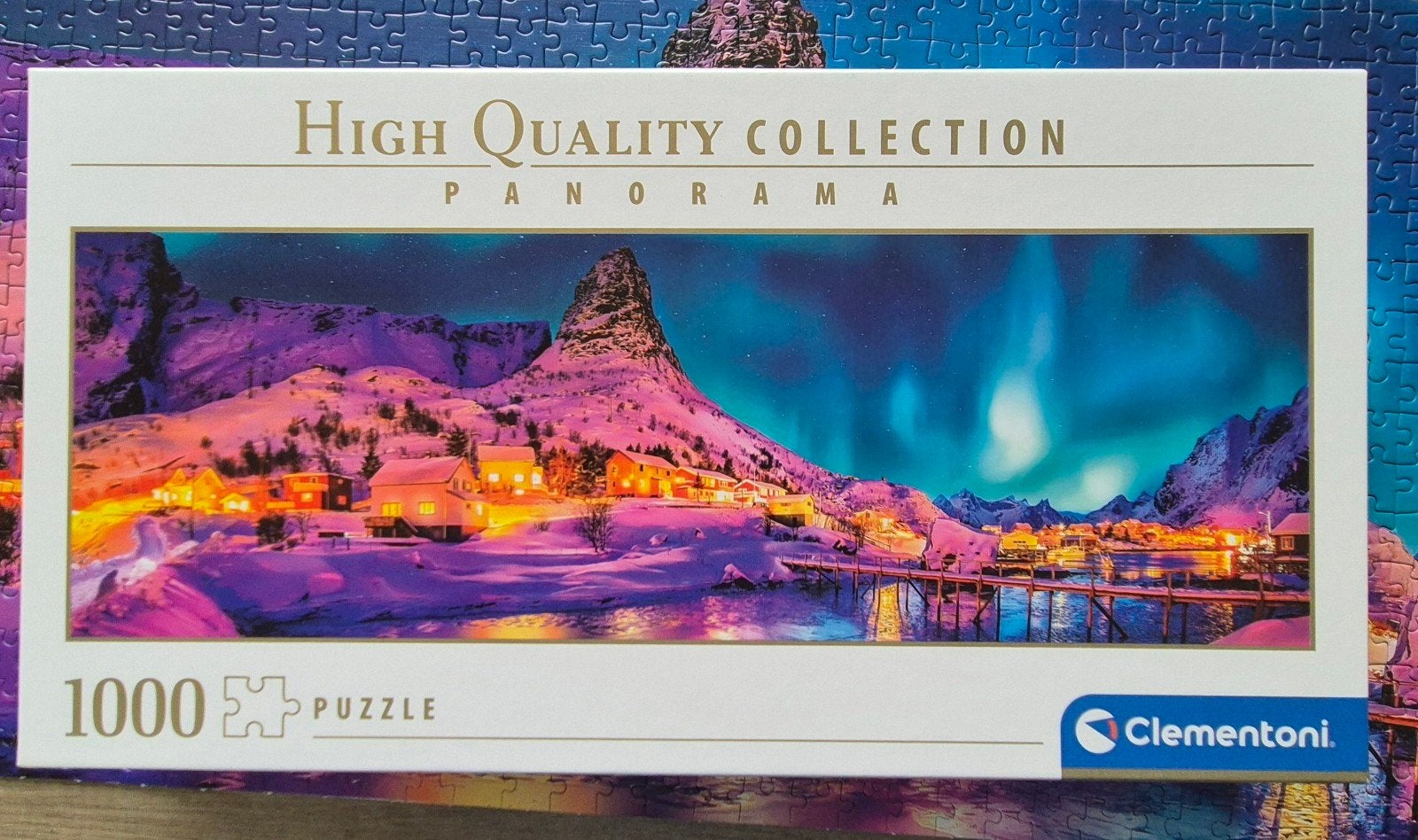 Clementoni, Lofoten eiland, Hobby en Vrije tijd, Denksport en Puzzels, Ophalen of Verzenden, 500 t/m 1500 stukjes, Zo goed als nieuw