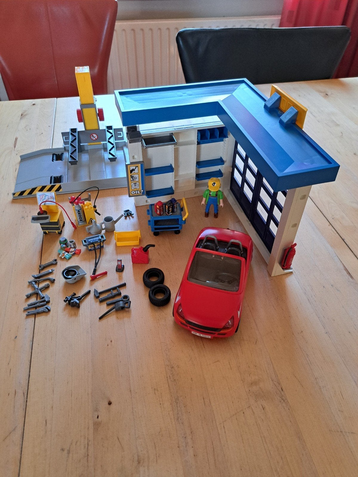 playmobil auto garage, Ophalen of Verzenden, Zo goed als nieuw