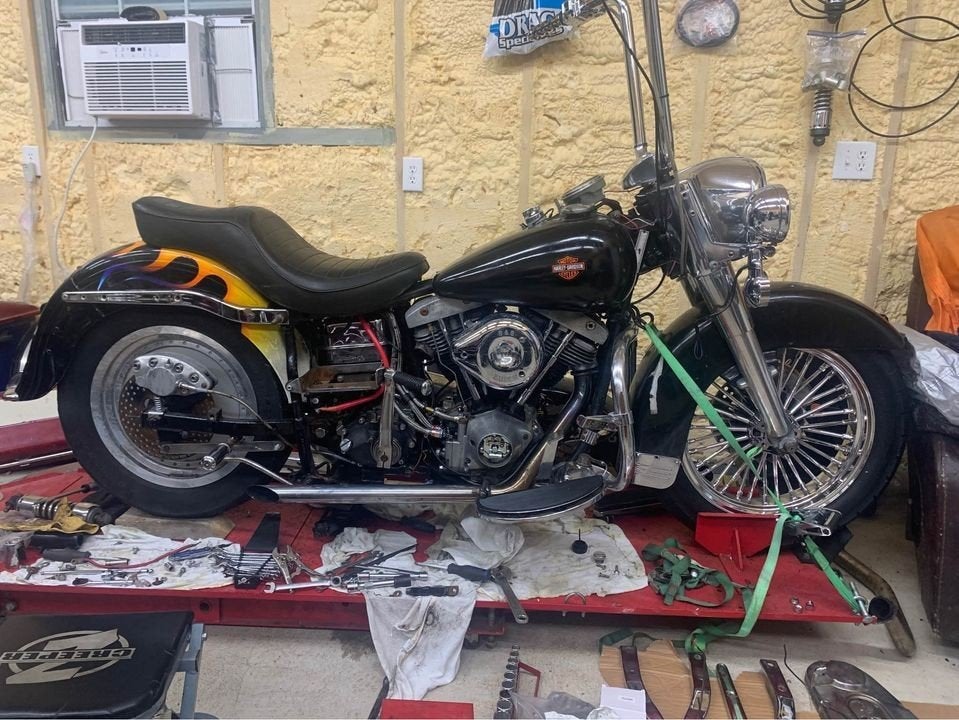 Frame met kenteken, Motoren, Ophalen, Gebruikt