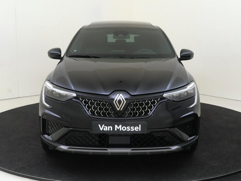 Renault Arkana 1.6 E-Tech full hybrid 145 PK techno Naivigat, Auto's, Renault, Arkana, Gebruikt, Leder en Stof, Zwart