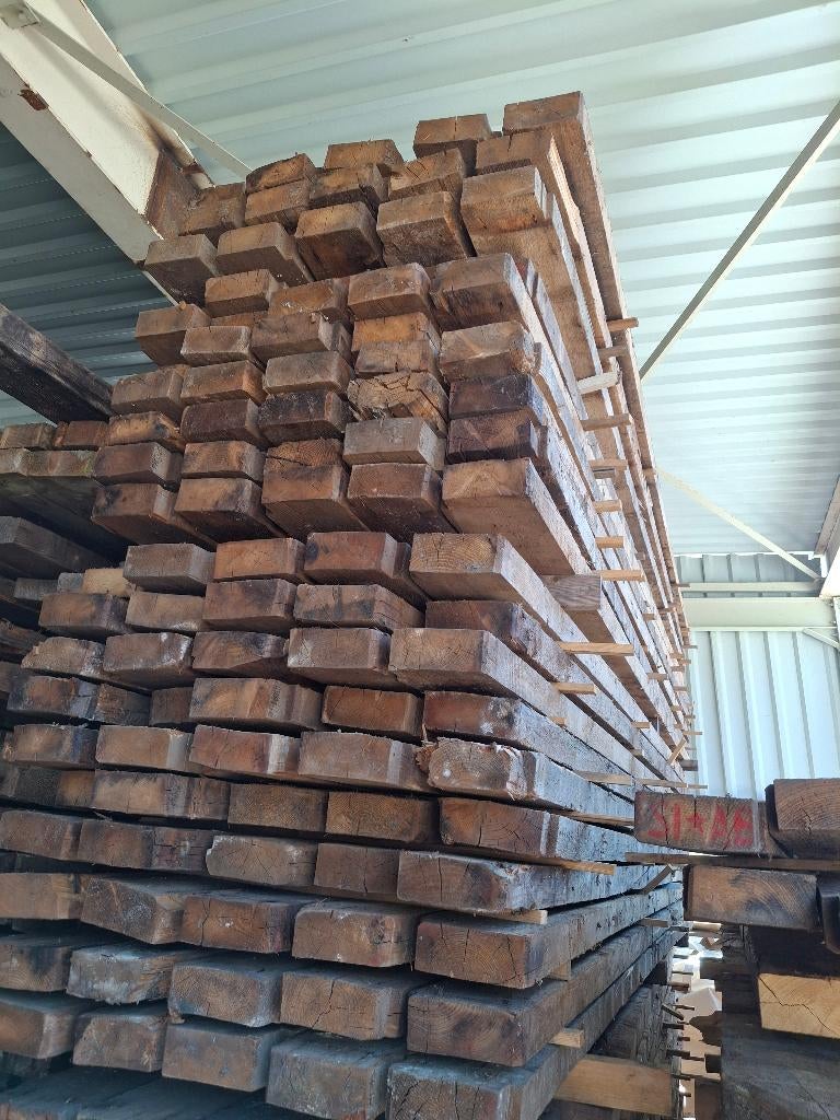 Houten balken, Doe-het-zelf en Verbouw, Hout en Planken, Ophalen, Gebruikt, Balk, Vuren