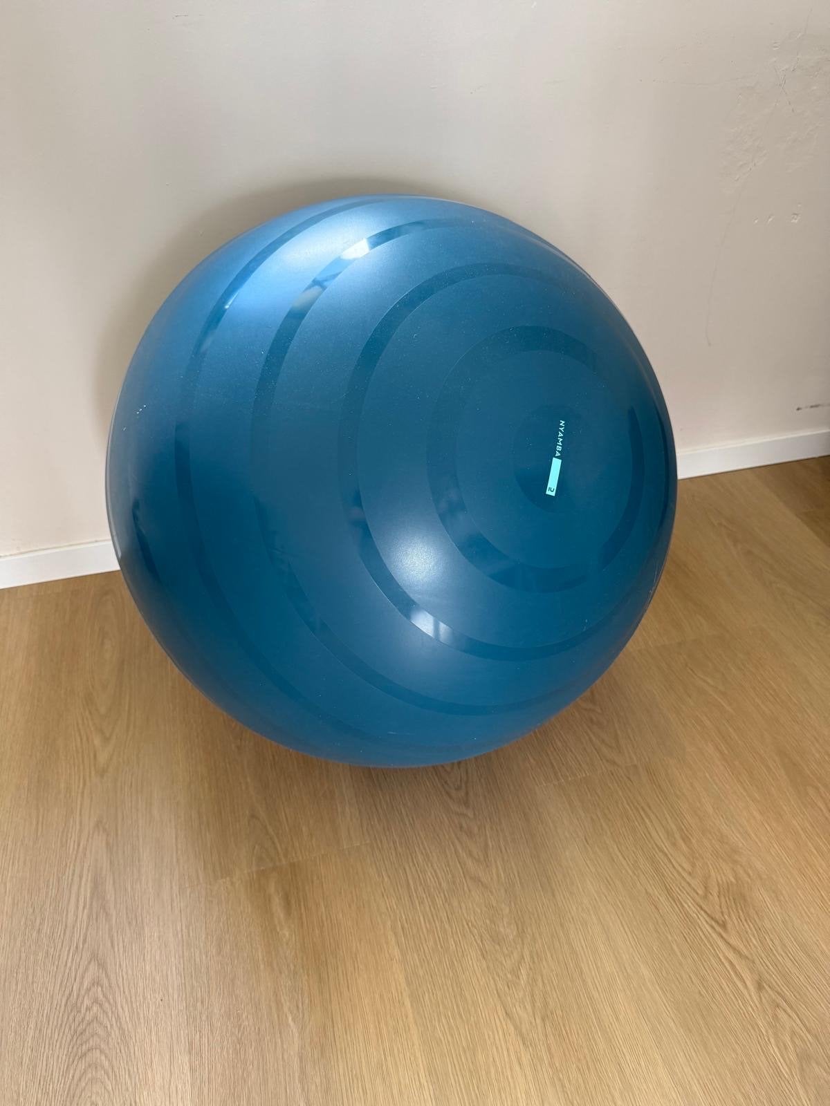 Nyamba Fitnessbal / Gymbal - Blauw, Ophalen, Zo goed als nieuw, Buik, Fitnessbal