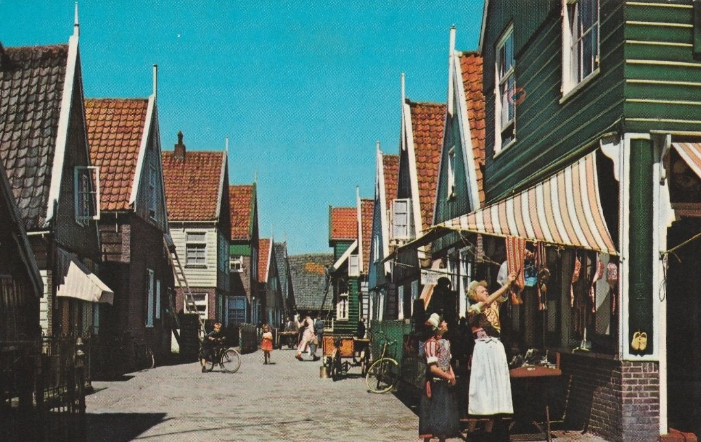 MARKEN Straat met Klederdracht kl.f., Verzenden, 1960 tot 1980, Ongelopen, Noord-Holland