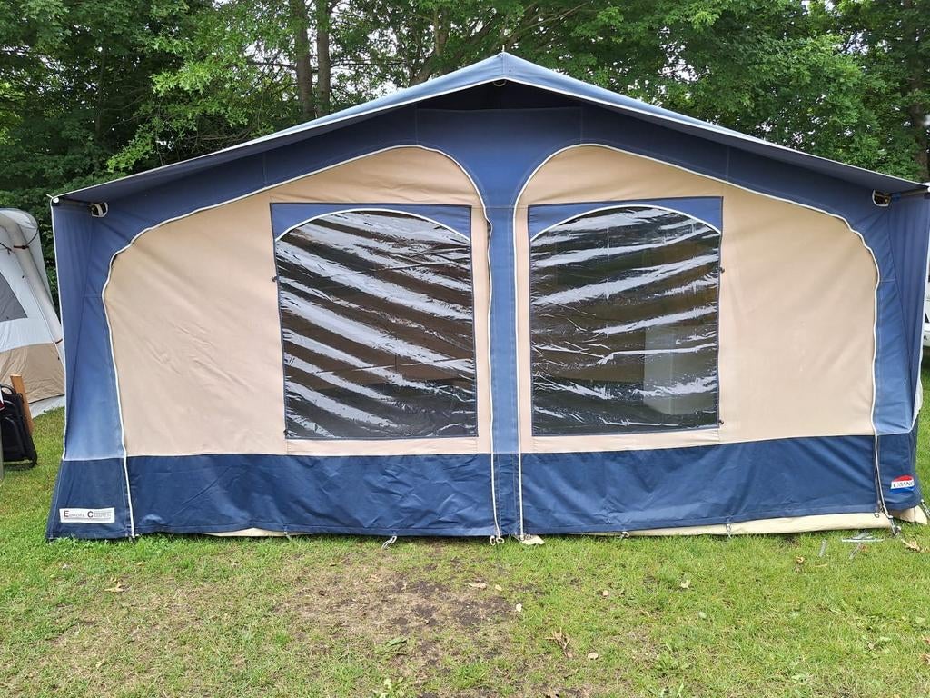 Cabanon vouwwagen - Klaar voor avontuur!, Caravans en Kamperen, Vouwwagens, Ophalen, Blauw, Cabanon