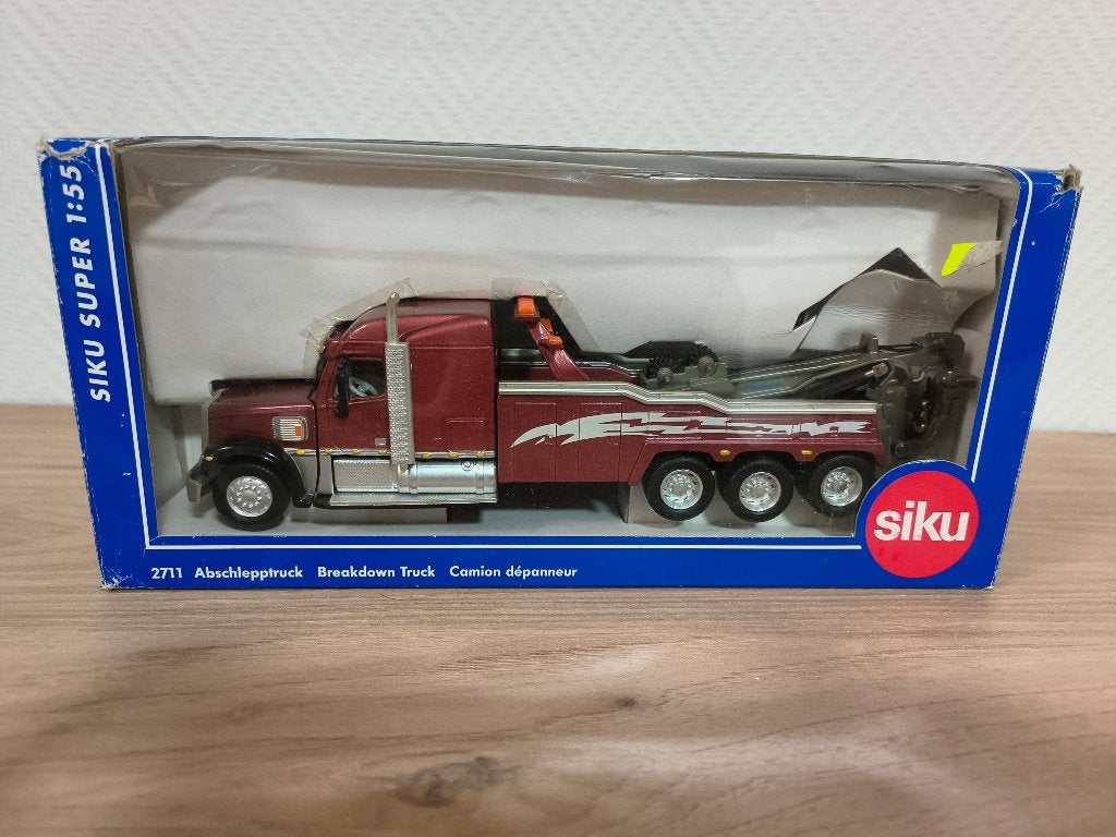 Siku afsleepvrachtwagen 38, Hobby en Vrije tijd, Modelauto's | 1:50, Ophalen of Verzenden, Zo goed als nieuw, Bus of Vrachtwagen