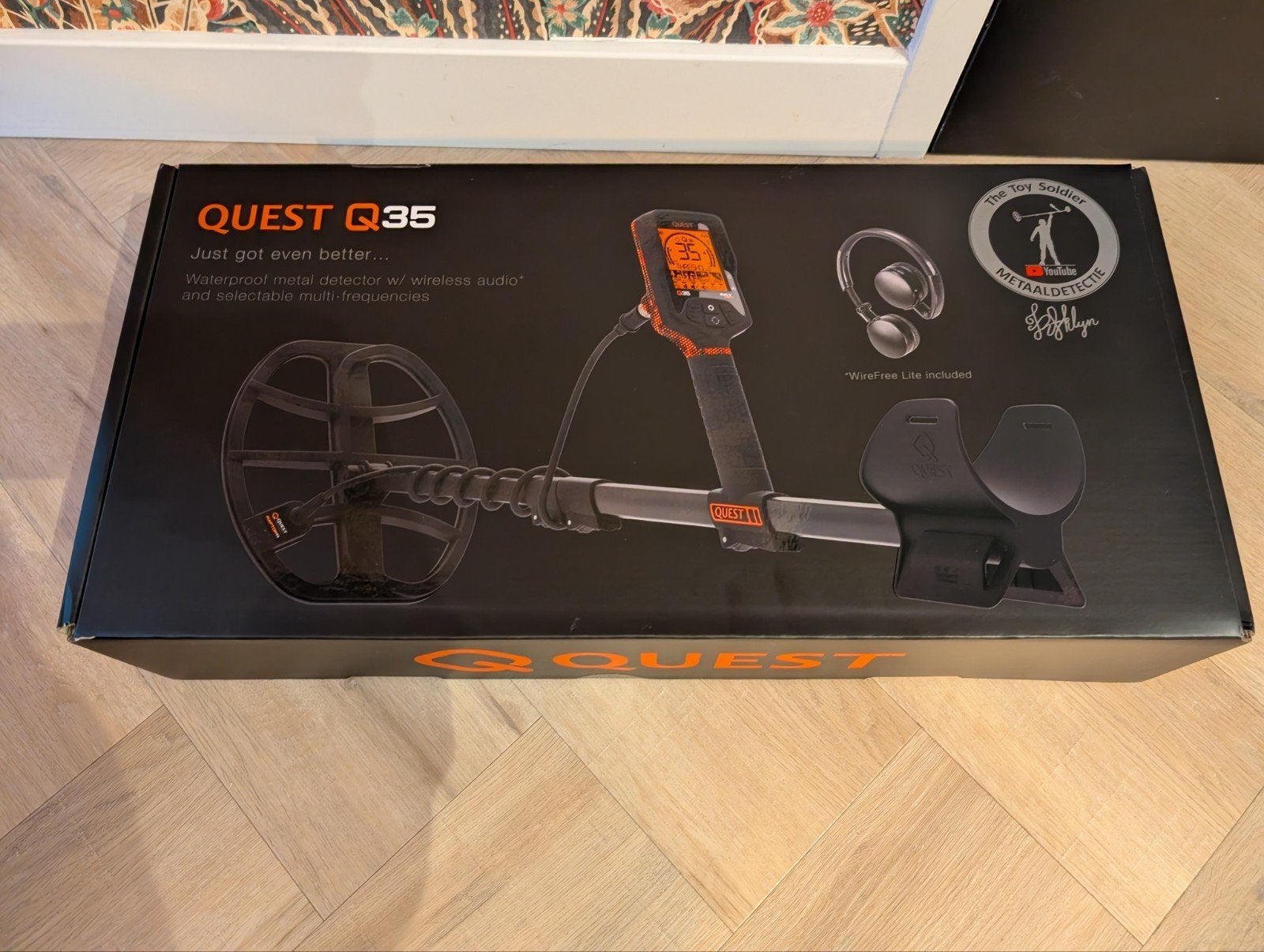 Quest Q35 metaaldetector + XPointer + draadloze koptelefoon, Overige merken, Meer dan 30 cm, Ophalen of Verzenden, Zo goed als nieuw