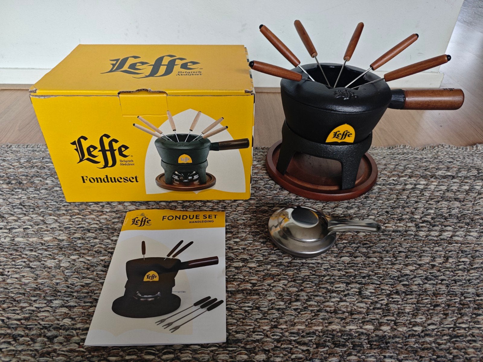 Leffe fondueset voor 6 personen - Nieuw in doos, Witgoed en Apparatuur, Fonduesets, Ophalen of Verzenden, Nieuw, Brander, Fondueset