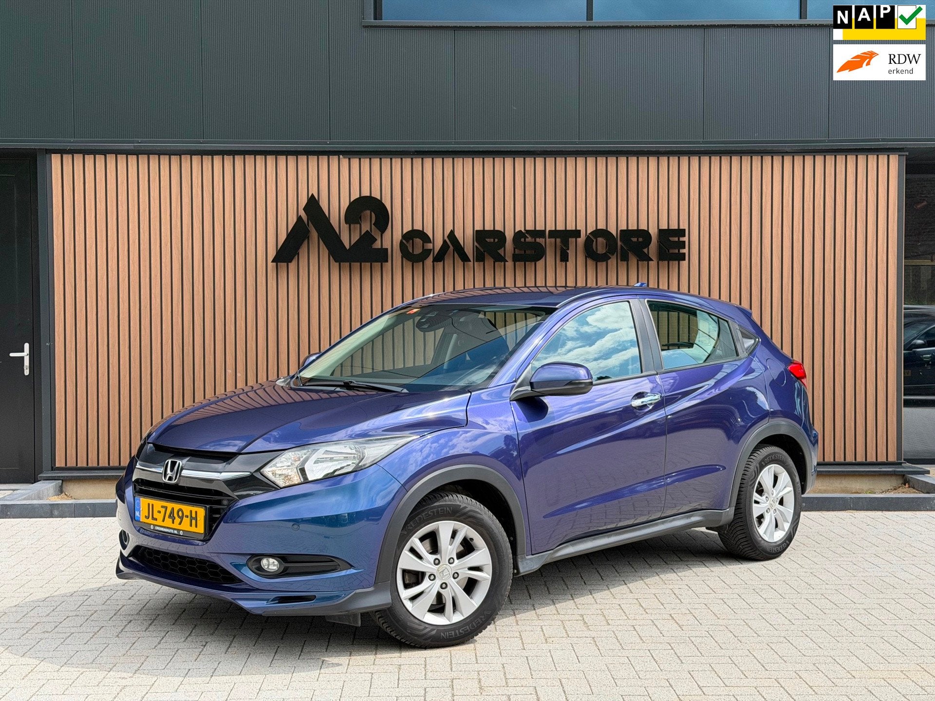 Honda HR-V 1.5 i-VTEC Elegance NAP APK AUTOMAAT TREKHAAK, Auto's, Dealer onderhouden, Blauw, Bedrijf, 19 km/l