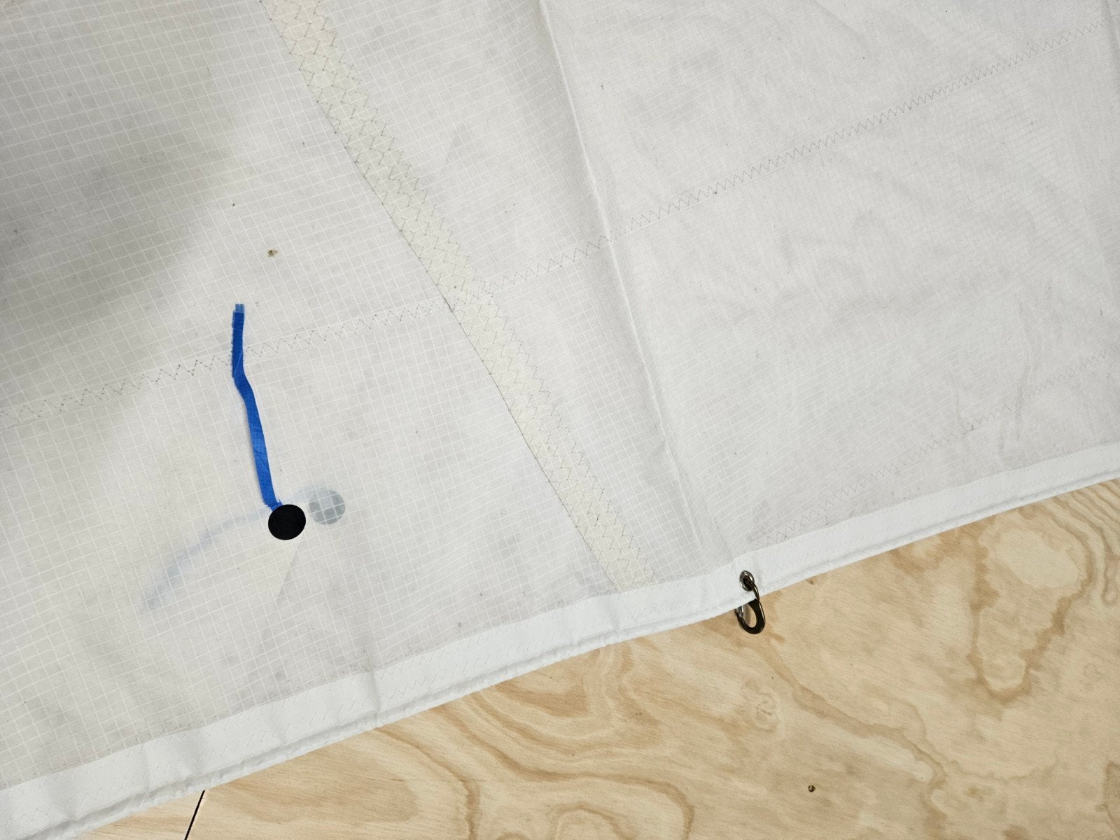 Genua +/- 33 m2 van Zwaansails, Watersport en Boten, Zeilen en Zeiltoebehoren, 6 meter of meer, Gebruikt, Genua of Fok, Ophalen