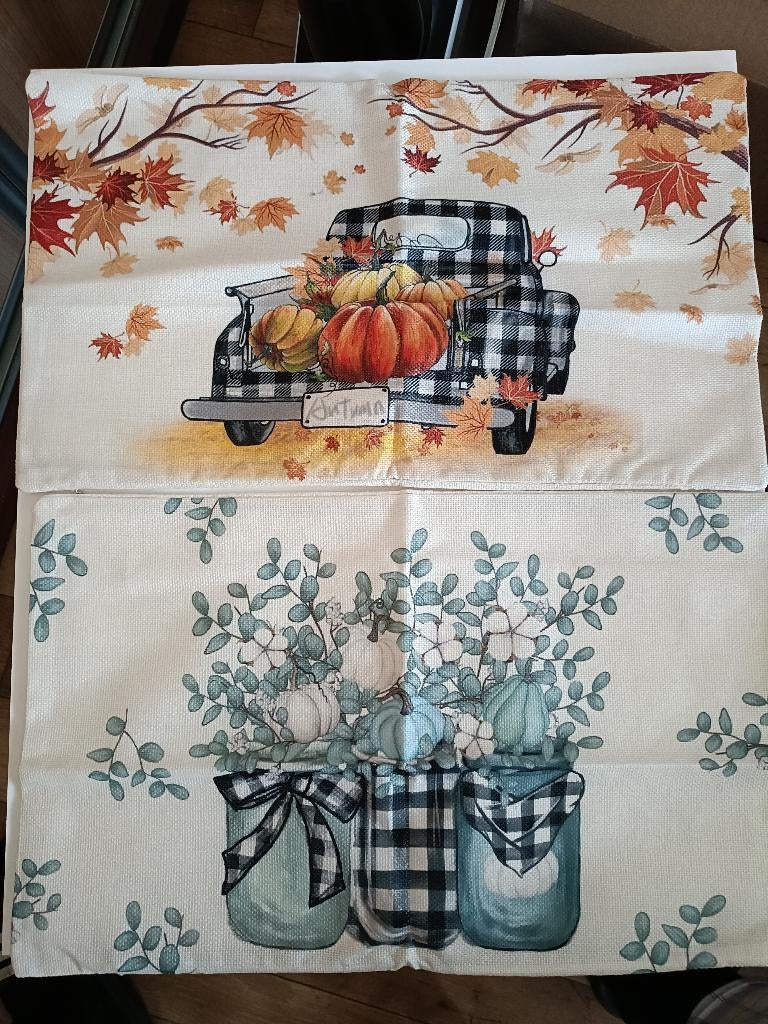 Kussen slopen herfst/ pompoenen, Ophalen of Verzenden, Nieuw, Overige kleuren, Rechthoekig