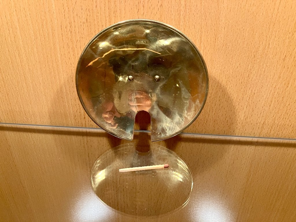 Messing Reflector (12cm) - Carbidlamp - Mijnwerkerslamp, Ophalen of Verzenden
