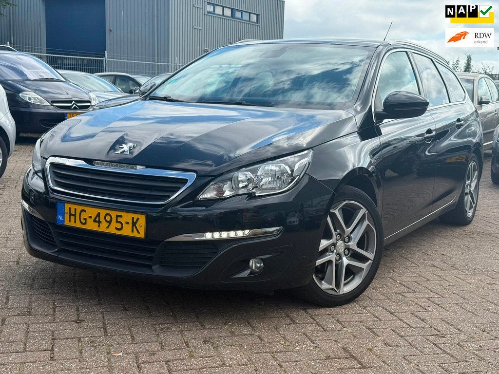 Peugeot 308 SW 1.6 BlueHDI Executive Pack | Leer | Camera |, Auto's, Peugeot, Voorwielaandrijving, Gebruikt, 4 cilinders, Zwart