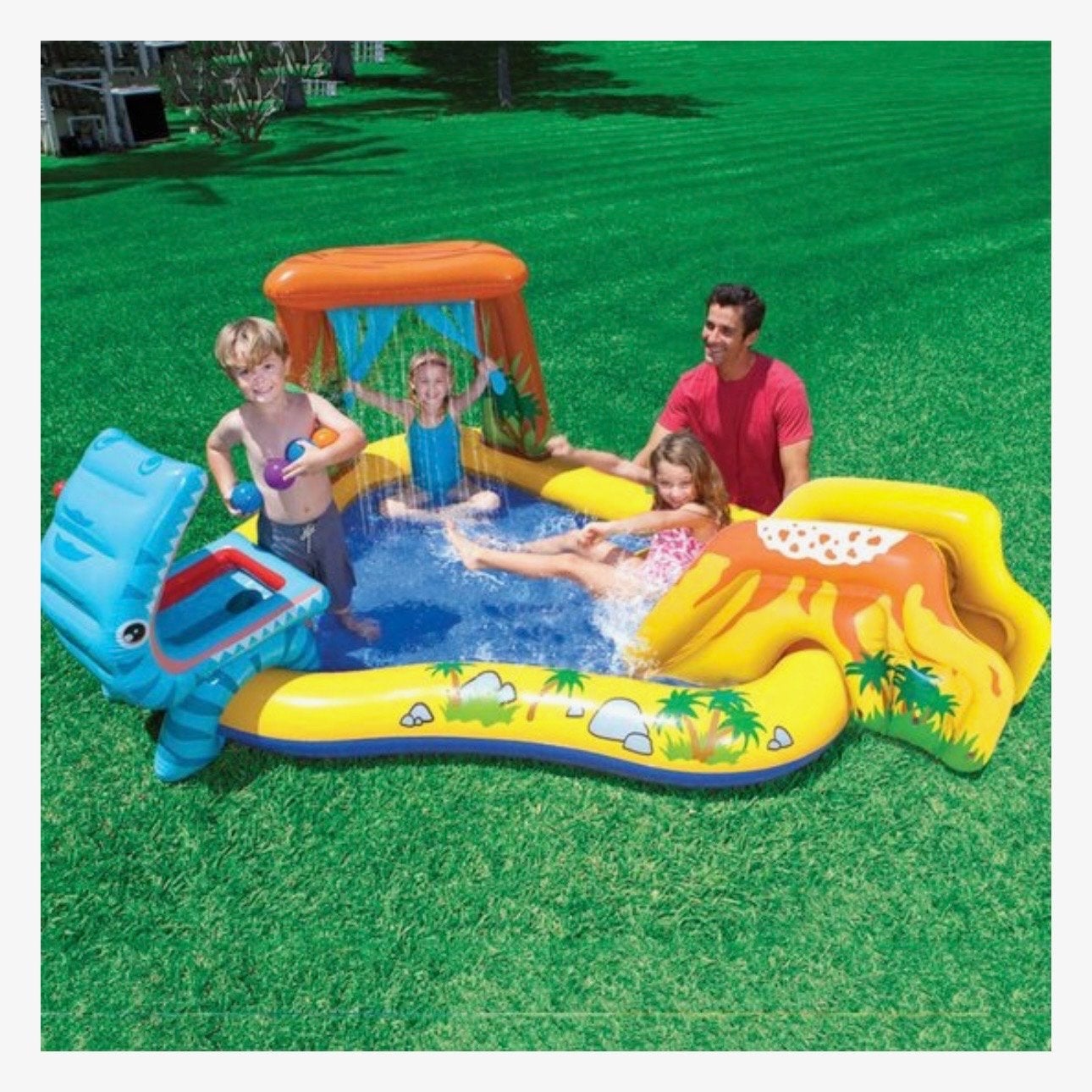 Opblaasbaar Dino Waterpark - Urenlang Speelplezier!, Kinderen en Baby's, Ophalen, Nieuw