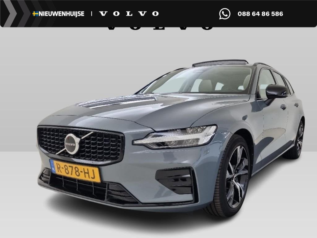 Volvo V60 2.0 B3 Plus Dark | Adaptieve Cruise Control | Pano, Auto's, Volvo, Lichtsensor, Euro 6, 4 cilinders, 1634 kg