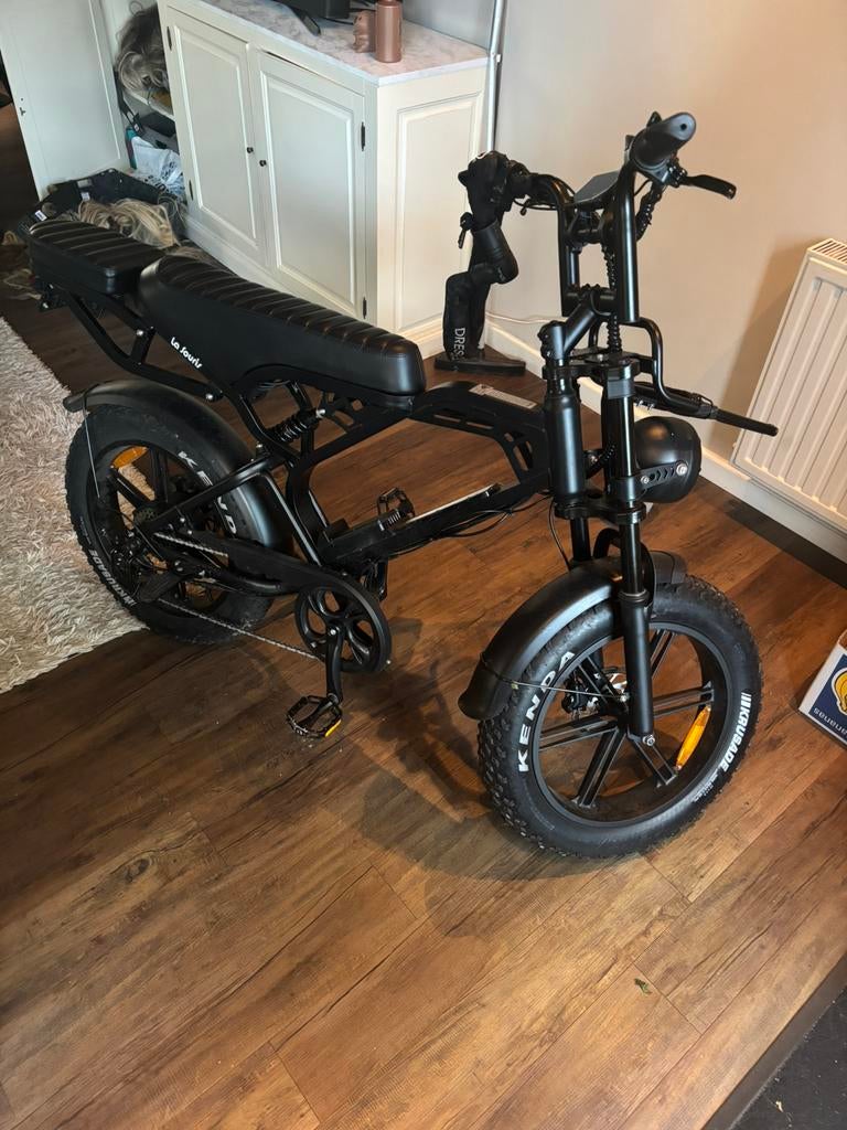 Lo Joule Fatbike / E-bike – Stoere Retro Look – Zwart, Fietsen en Brommers, Elektrische fietsen, 59 cm of meer, Ophalen, Zo goed als nieuw
