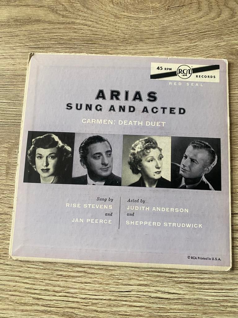 Arias Sung and Acted – Carmen Death Duet |, Cd's en Dvd's, Vinyl | Klassiek, Gebruikt, Opera of Operette, 7 inch, Ophalen of Verzenden