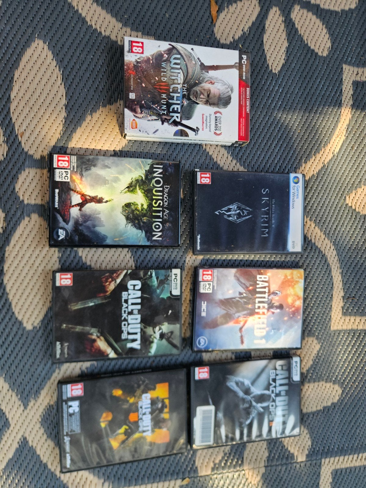 Diverse pc game op dvd Call of Duty Skyrim pc Battlefield 1, Vanaf 18 jaar, Shooter, 1 speler, Ophalen of Verzenden