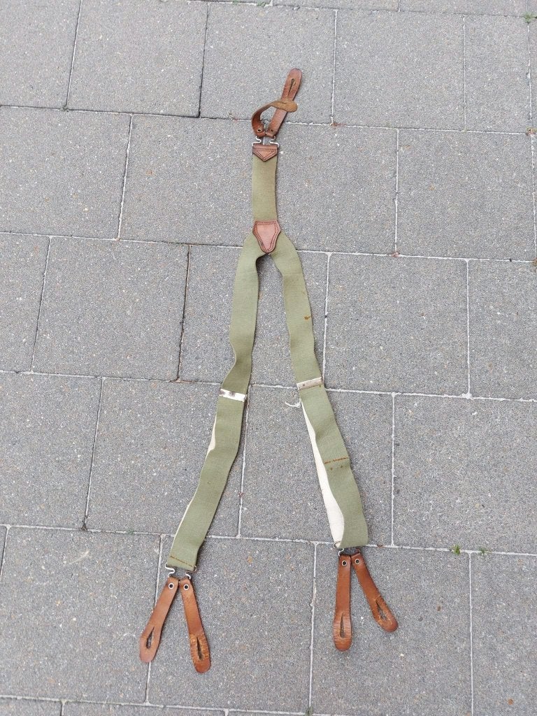 ABL Belgische Leger Bretels (1958), Verzamelen, Ophalen of Verzenden, Landmacht, Overige gebieden, Kleding of Schoenen