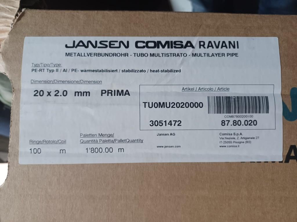 multilayer / pvc buis 20mm, Ophalen, Overige materialen, 6 meter of meer, Overige typen