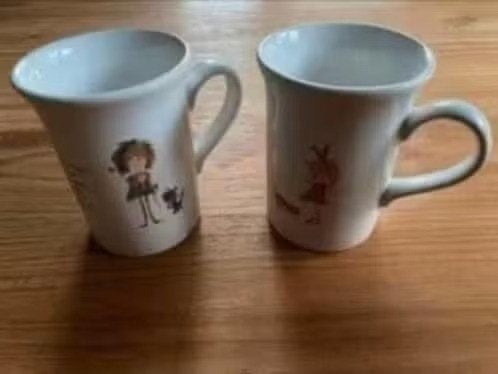 2 bekers Douwe Egberts : Floddertje en Puk van de Petteflet, Huis en Inrichting, Keuken | Servies, Ophalen of Verzenden, Nieuw