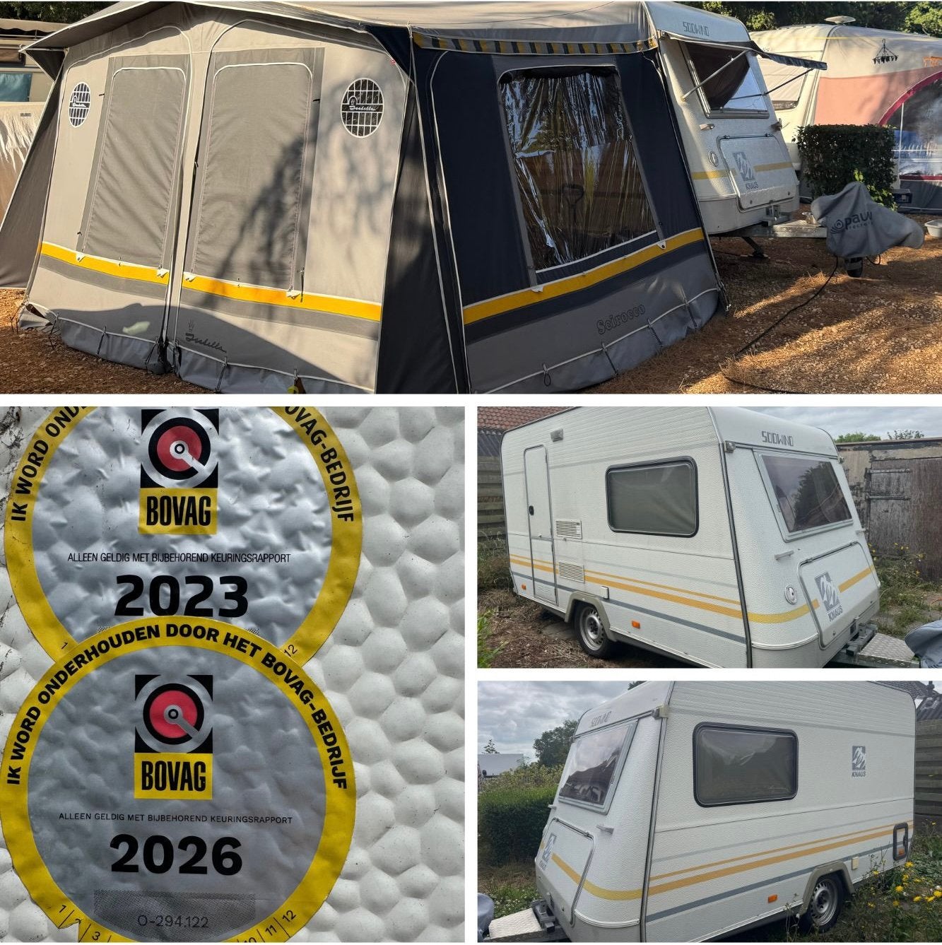 Caravan knaus sudwind 8105 bj 1993, Caravans en Kamperen, Kachel, Rondzit, Dwarsbed, Tot en met 2
