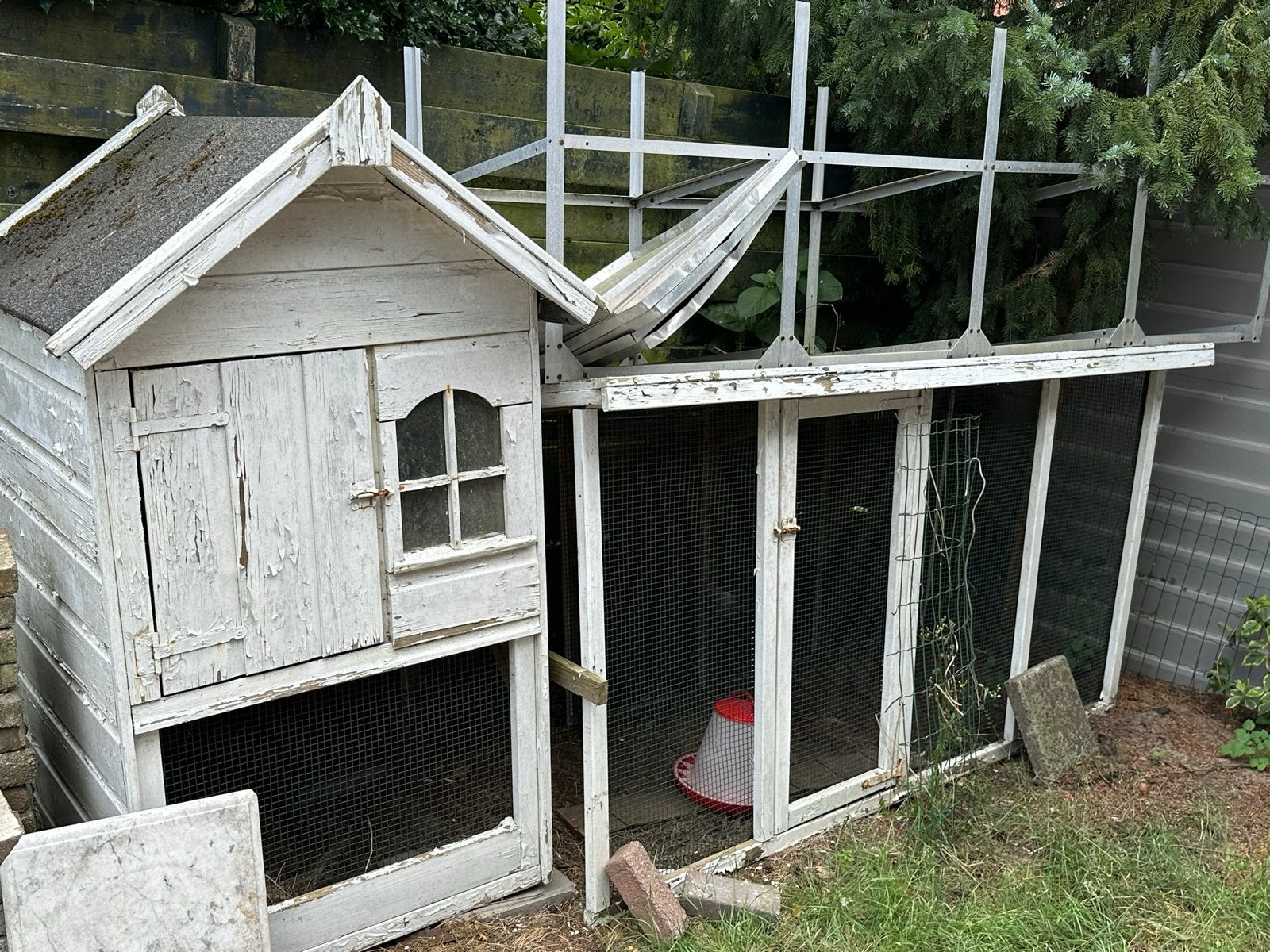 Kippenhok gratis afhalen, Dieren en Toebehoren, Vogels | Hokken en Kooien, Ophalen, Gebruikt, Hout, Overige typen
