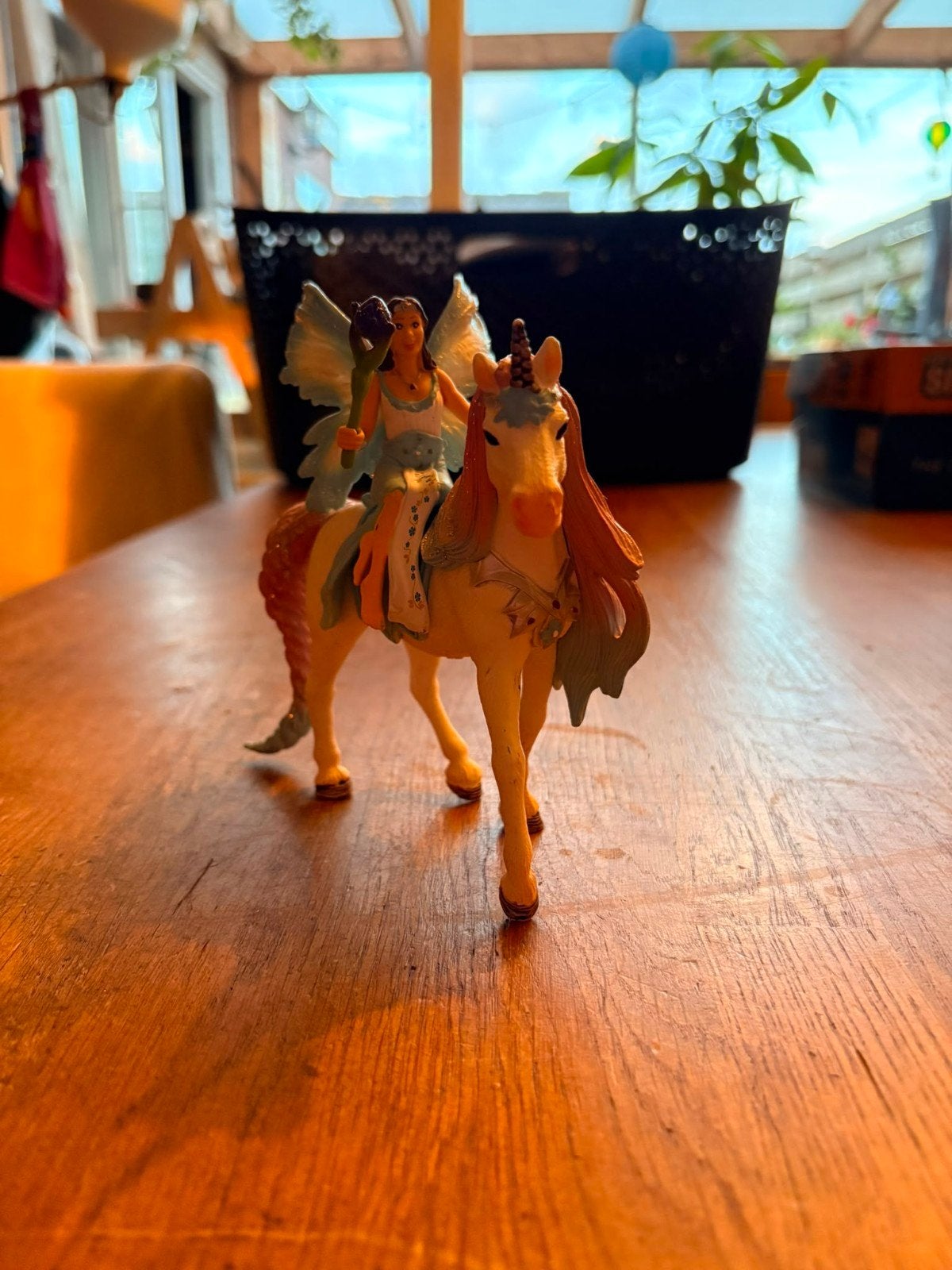 Schleich Eenhoorn met Elfje - Fantasie Speelgoed, Ophalen of Verzenden, Gebruikt, Jongen of Meisje