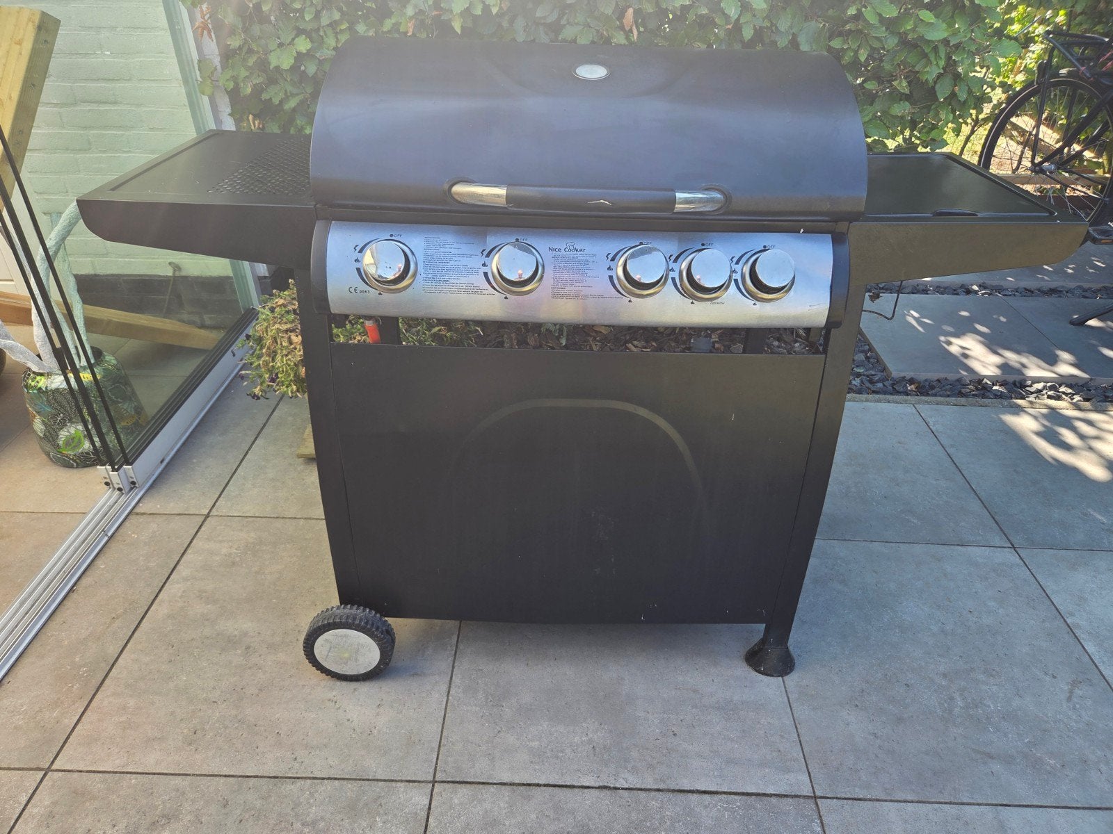 Nice Cooker Gasbarbecue met zijbrander, Ophalen of Verzenden, Gebruikt, Nice Cooker