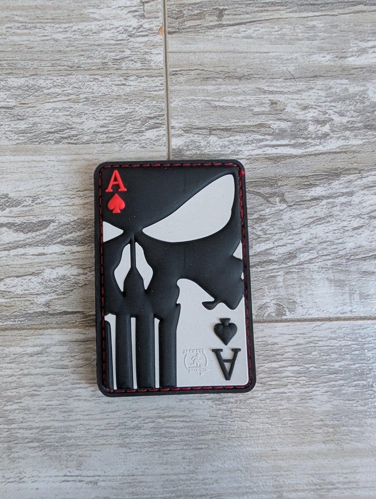 Punisher Ace of Spades PVC Patch, Ophalen of Verzenden, Zo goed als nieuw, Transport