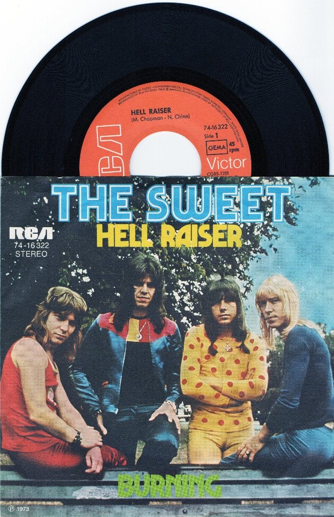 The Sweet – Hell Raiser, Ophalen of Verzenden, Zo goed als nieuw, 7 inch, Pop