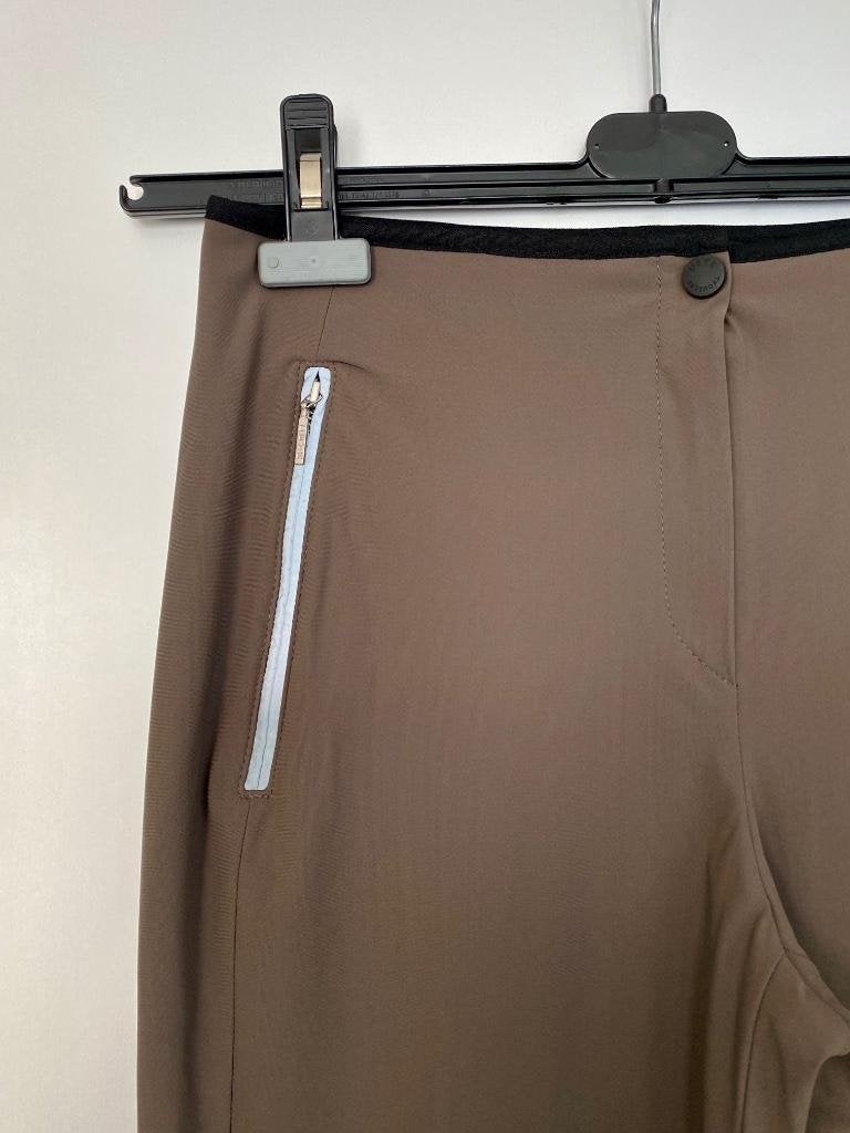 G774 Deyk maat S=36 skinny broek tregging taupe travel, Bruin, Ophalen of Verzenden, Zo goed als nieuw, Maat 36 (S)