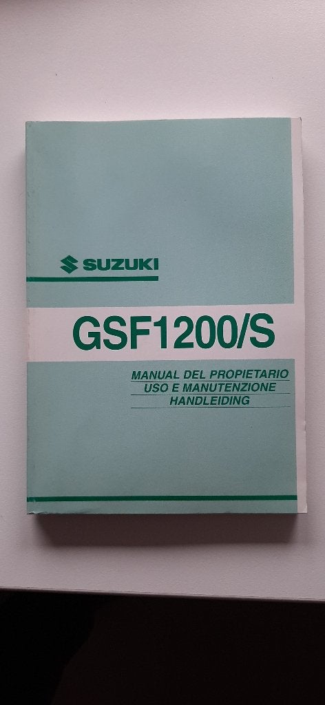 Instruktieboekje Suzuki GSF 1200 / S bwjr. 2001, Motoren, Ophalen of Verzenden, Suzuki
