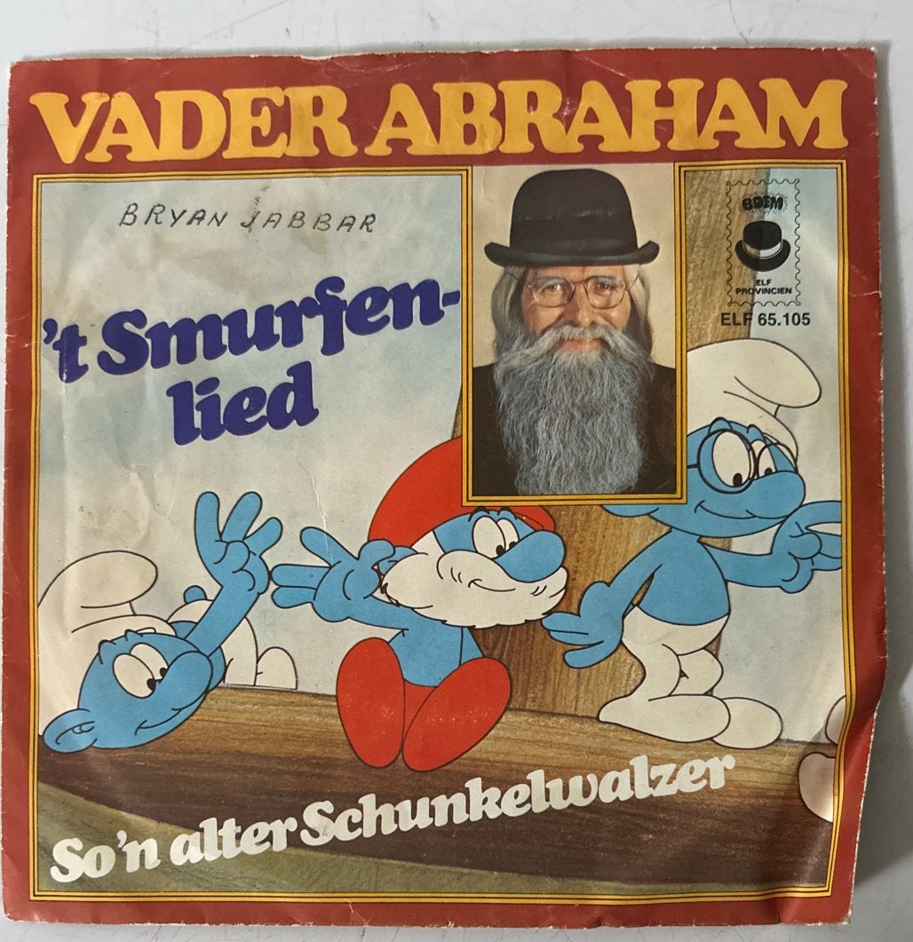 Vader Abraham - 't Smurfenlied / Vinyl Lp, Cd's en Dvd's, Vinyl Singles, Gebruikt, 7 inch, Ophalen of Verzenden, EP