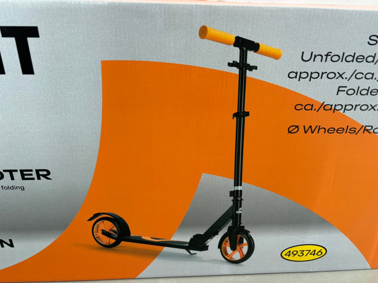 Crivit Aluminium oranje step grote wielen Nieuw, Ophalen, Nieuw, Gewone step