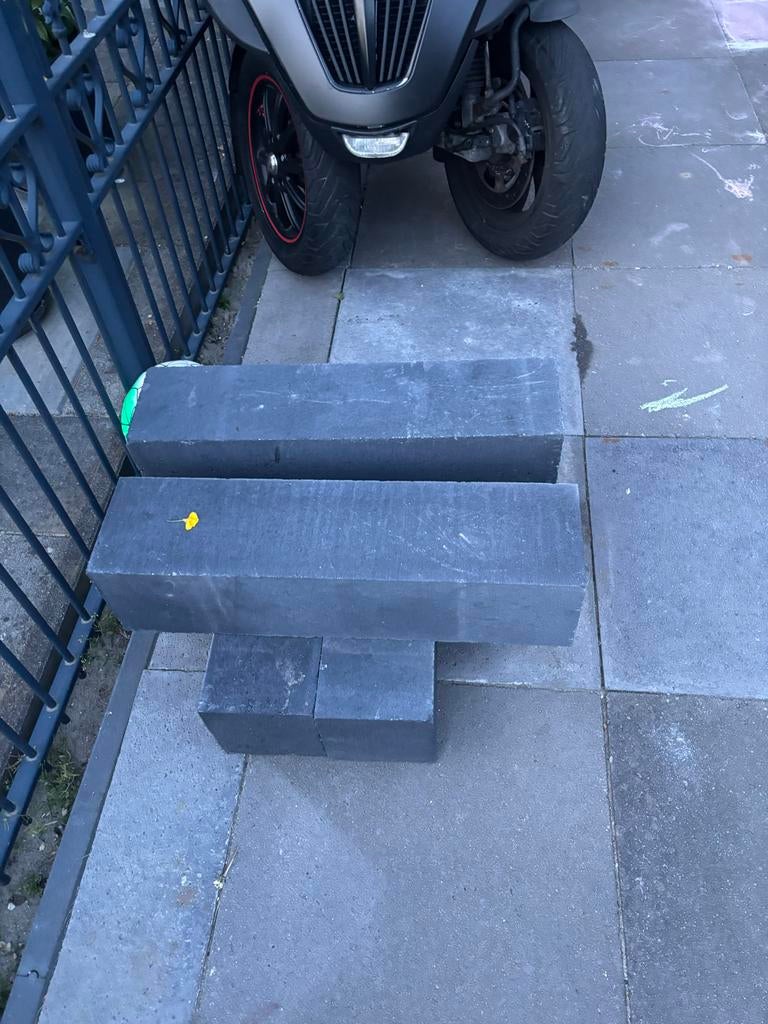 4 stapelblokken 60x15x15 antraciet - Horbach 5934665, Ophalen of Verzenden, Zo goed als nieuw, Minder dan 180 cm, Overige typen