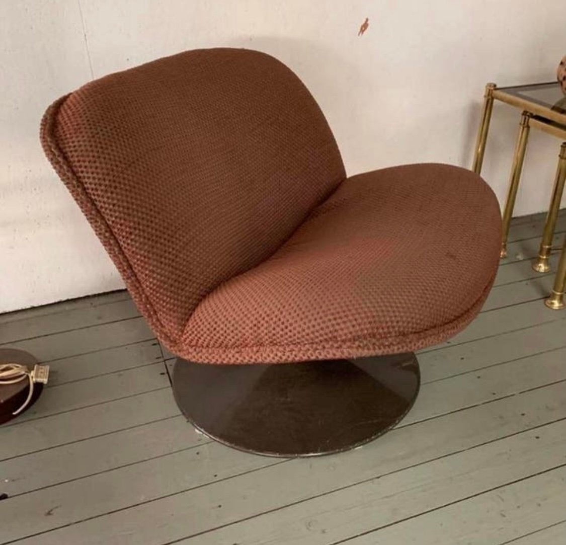 Vintage fauteuil model F504 Geoffrey Harcourt Artifort uit, Ophalen of Verzenden