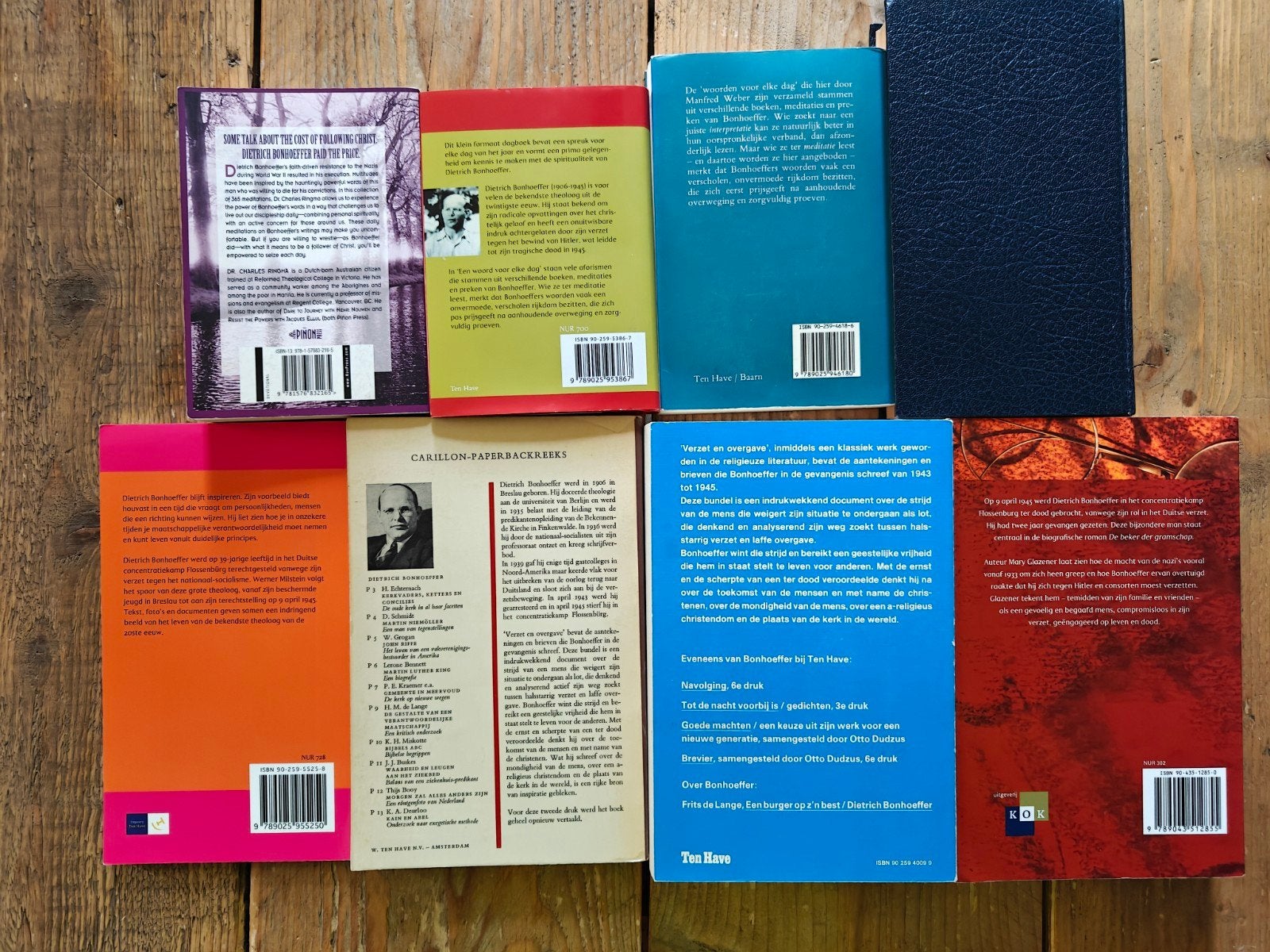 8 Boeken van Dietrich Bonhoeffer., Boeken, Ophalen of Verzenden, Zo goed als nieuw