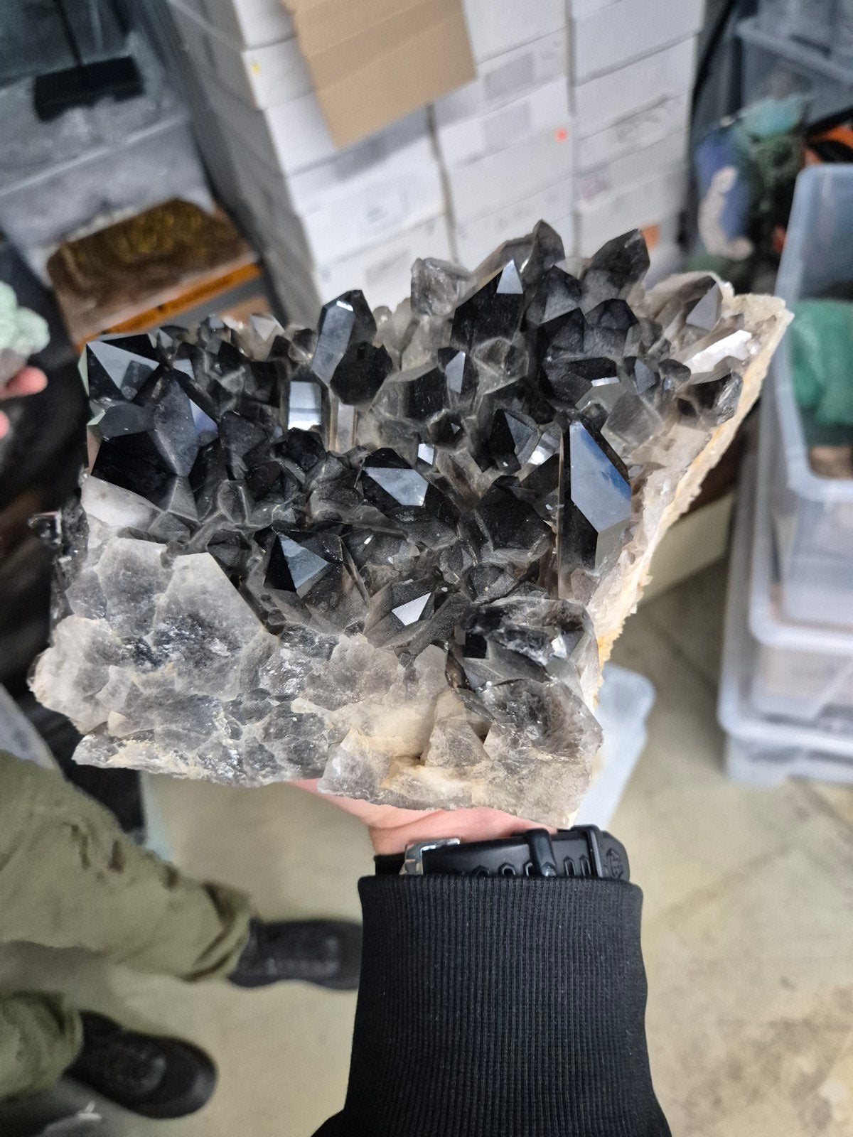 Prachtige Rookkwarts Cluster - Natuurlijke Kristal, Ophalen